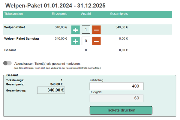 Mit DOGticket professionell Tickets verkaufen